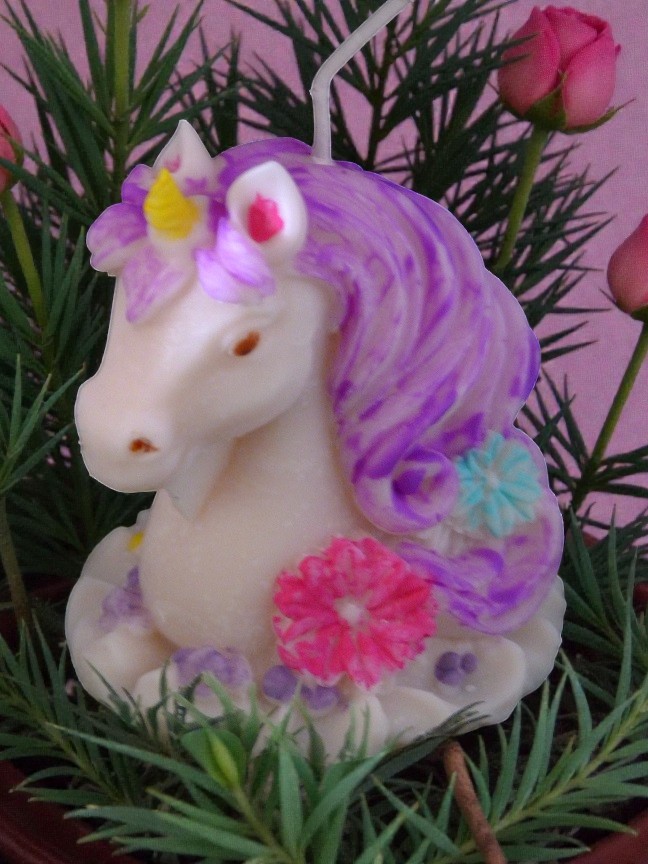 (image for) Eenhoorn Hoofd Kaars